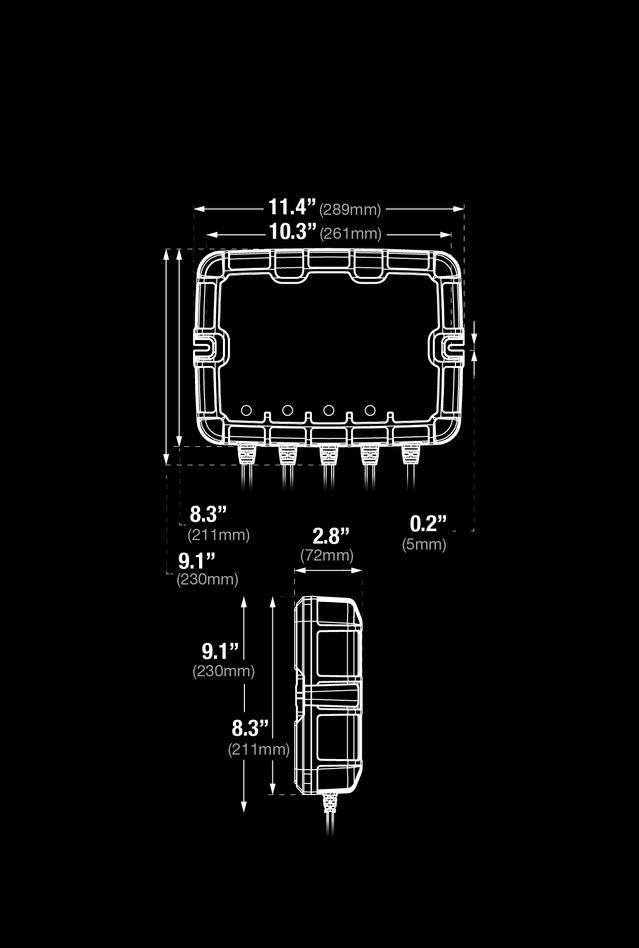 Dimensions Of GENPRO10X4 NOCO 30A GEN Charger_F9B_XS_2x 100